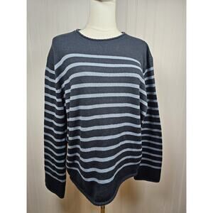Vince Breton Striped Wool Cashmere Blend Sweater Women's Size L
